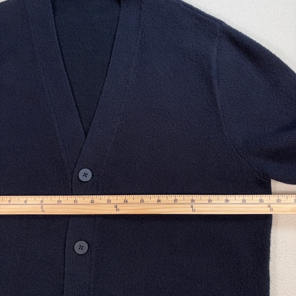 Lululemon Merino Wool Blend Cardigan Men's S Navy Logo‎ LM3DOFS - Picture 8 of 13